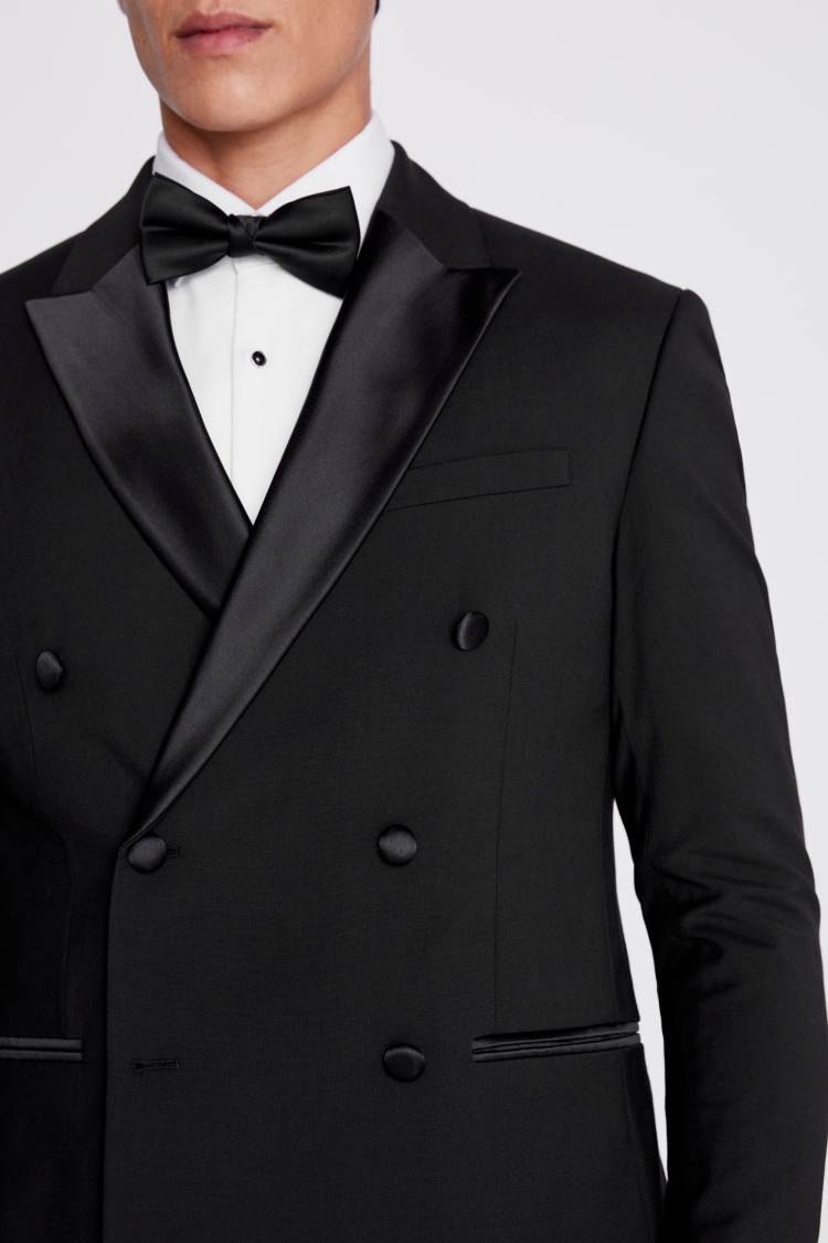 Slim Fit Black Notch Lapel Tuxedo Jacket   Buy Online at Moss