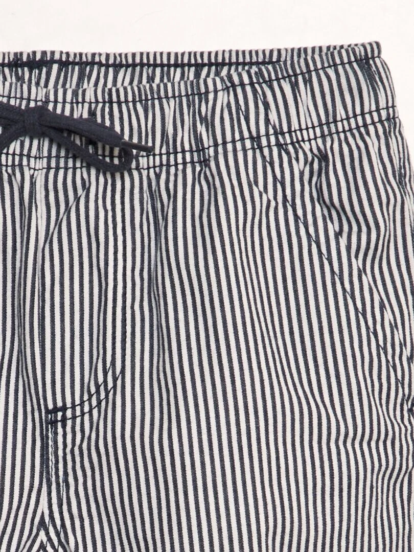 Bermuda imprimé   Bleu rayé