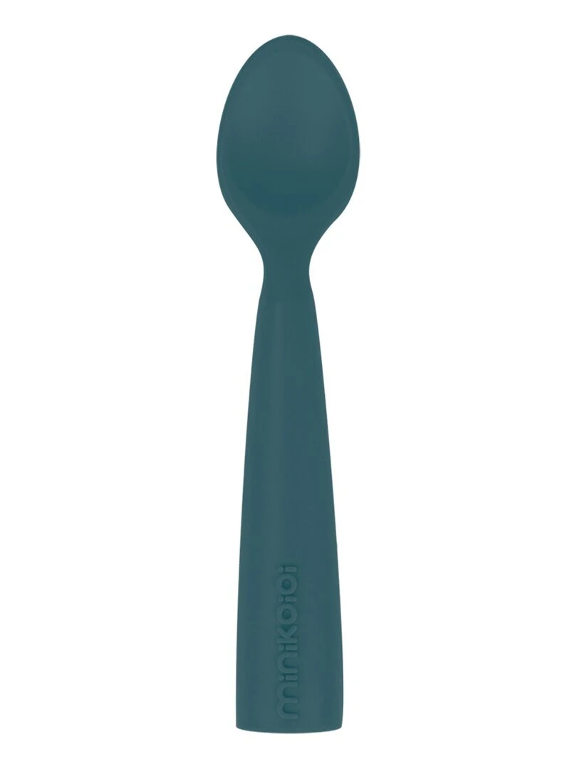 Cuillère bébé en 100% silicone Bleu marine