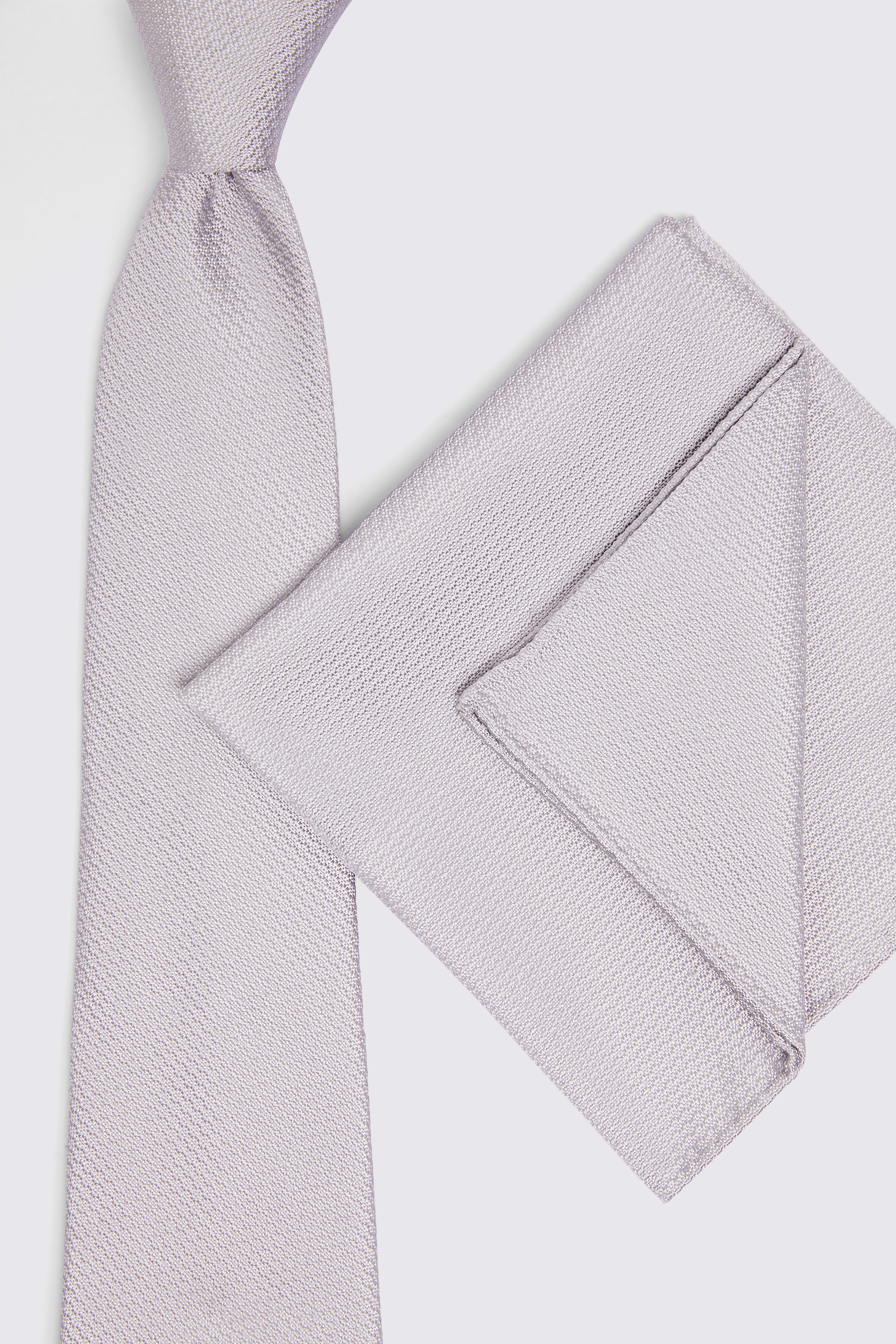 Silver Silk Semi-Plain Pocket Square   Buy Online at Moss