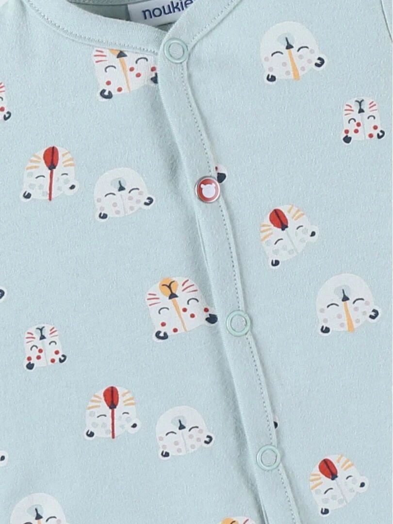 Pyjama sans pied à imprimé tigres en jersey    Noukie's   Bleu