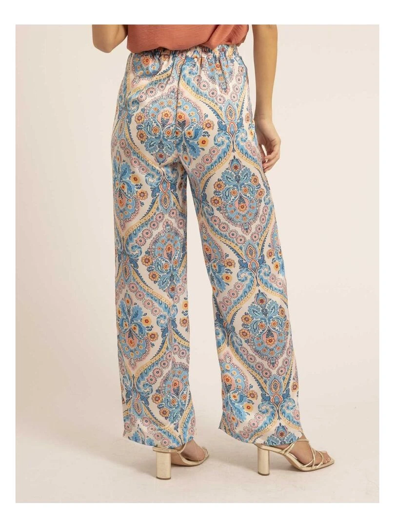 Pantalon motifs EDMA Bleu