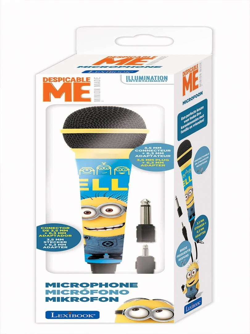 Microphone Haute Sensibilité Câble 2 5m Les Minions   N/A