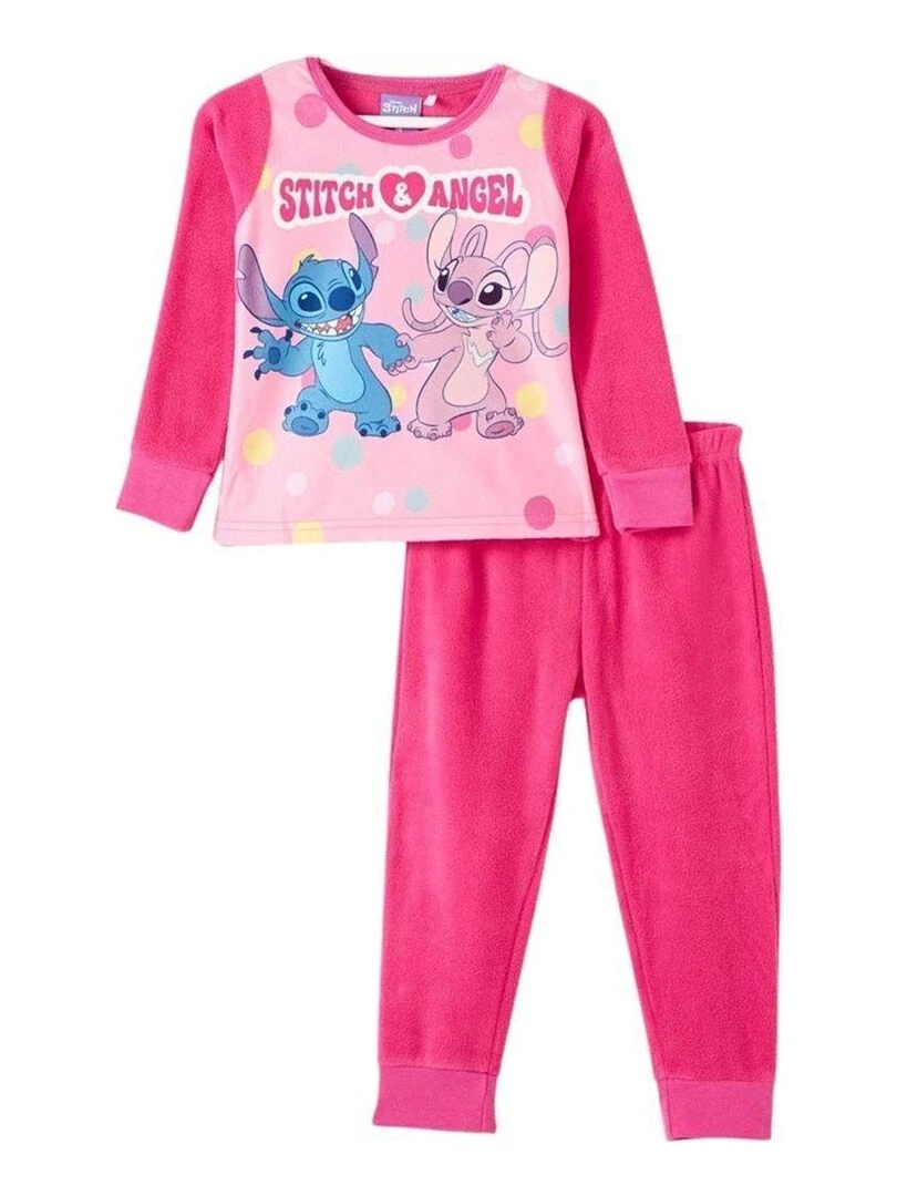 Disney Pyjama fille imprimé Lilo Et Stitch Rose fushia