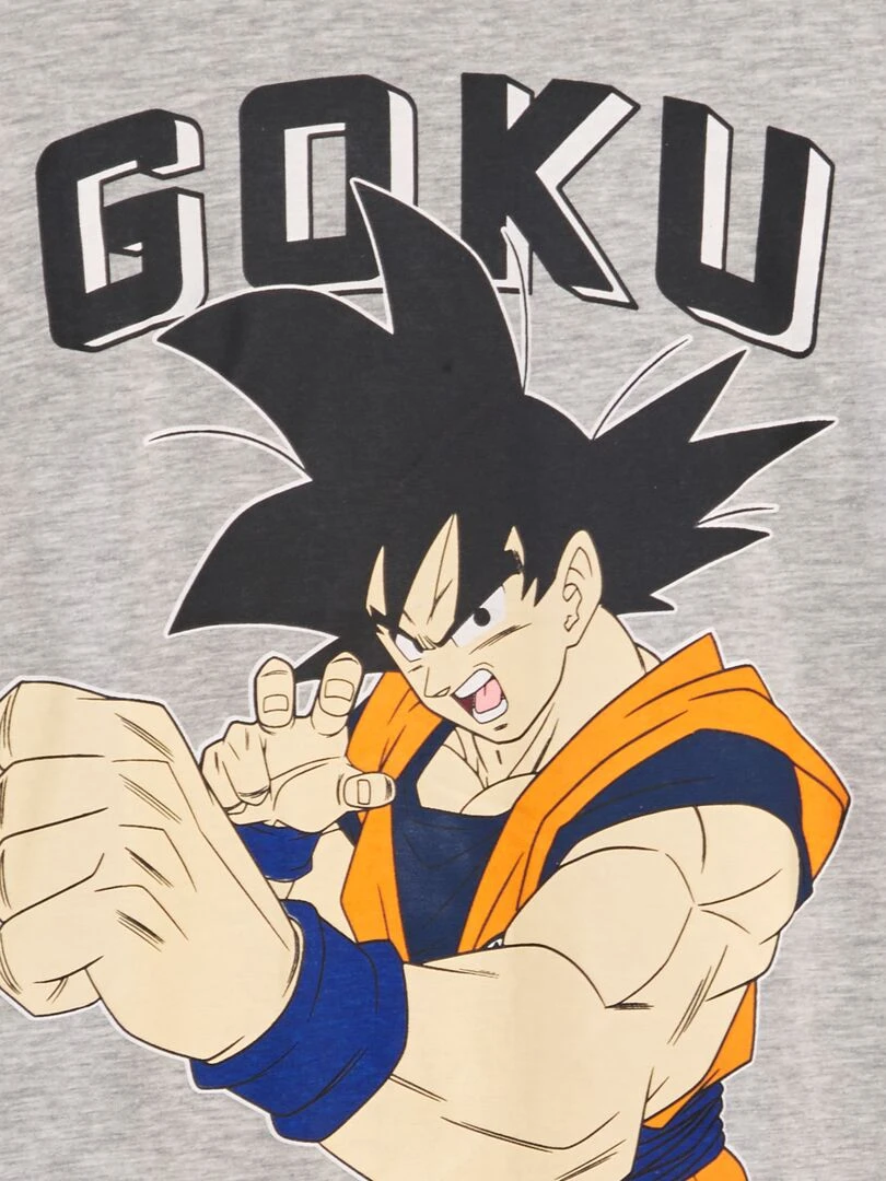 Tee shirt imprimé 'Dragon Ball Z' Gris