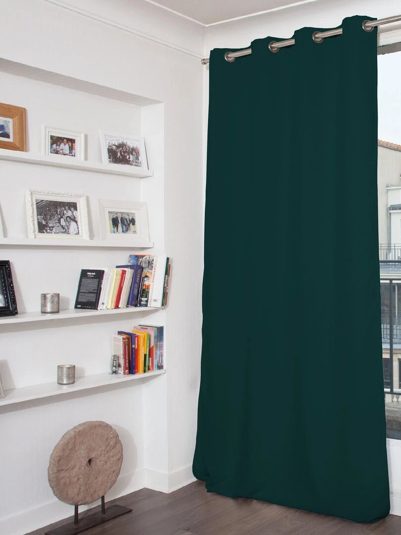 Rideau Phonique Occultant et Thermique "MOONDREAM" Vert sapin