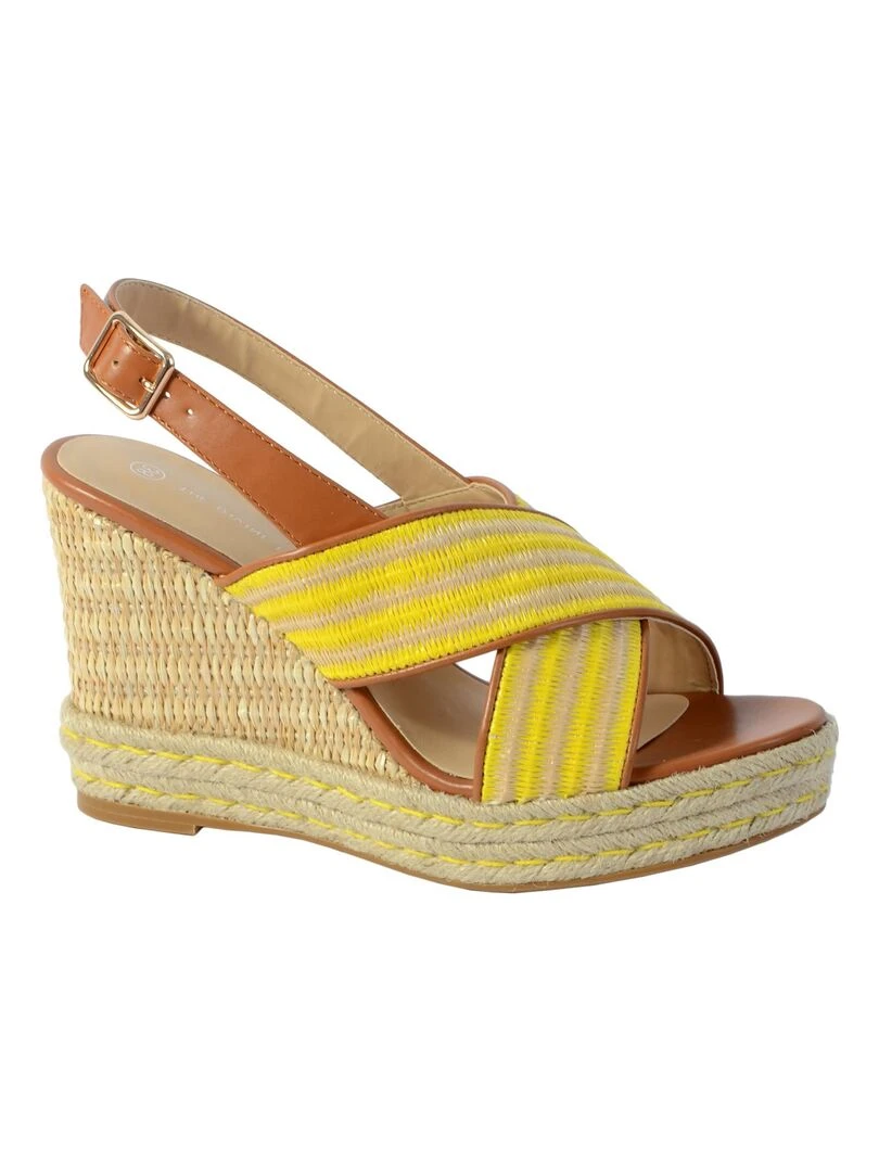 Sandale Compensee The Divine Factory   Jaune