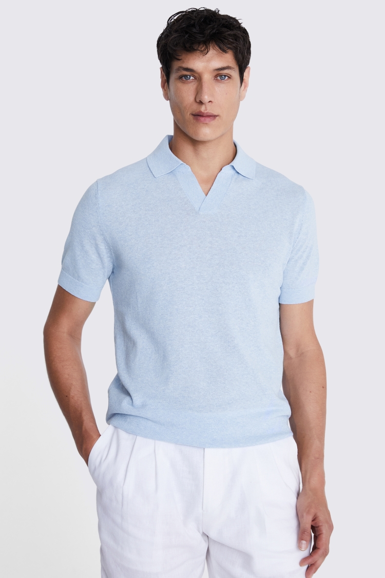 Ecru Terry Towelling Skipper Polo   Buy Online at Moss