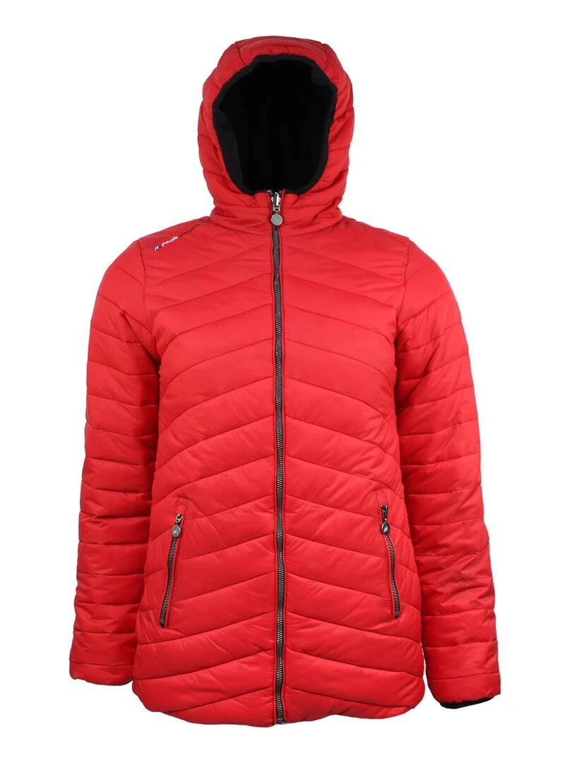Parka réversible de ski femme ASARIO   Noir Rouge