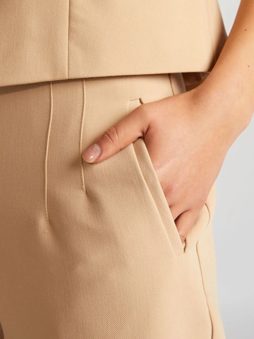 Pantalon droit   Beige