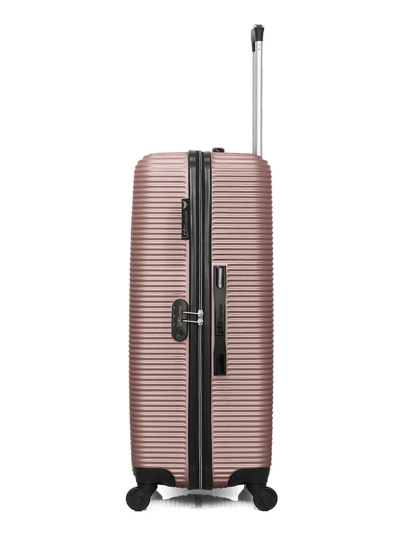 LPB LUGGAGE   VALISE GRAND FORMAT ABS MUNICH 4 ROUES 75 CM   Rose