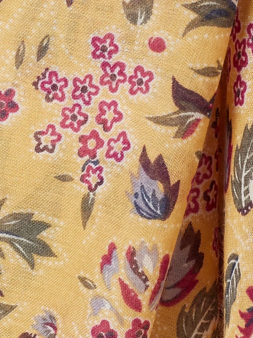 Foulard imprimé floral   Damart   Jaune