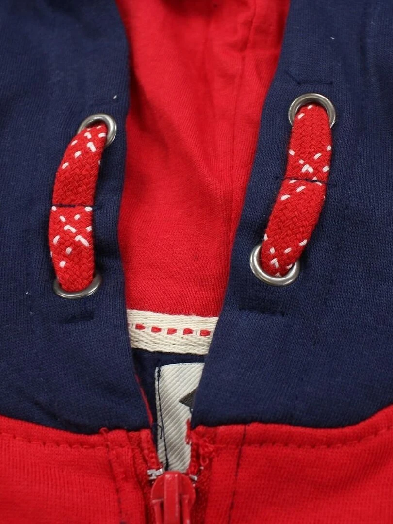 Lee Cooper   Veste garçon imprimé logo en coton   Rouge