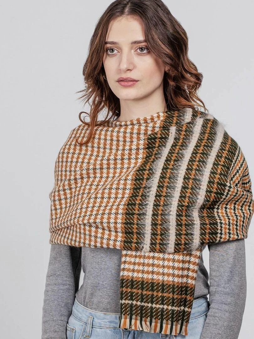 Châle Kawala Fabriqué en France Beige