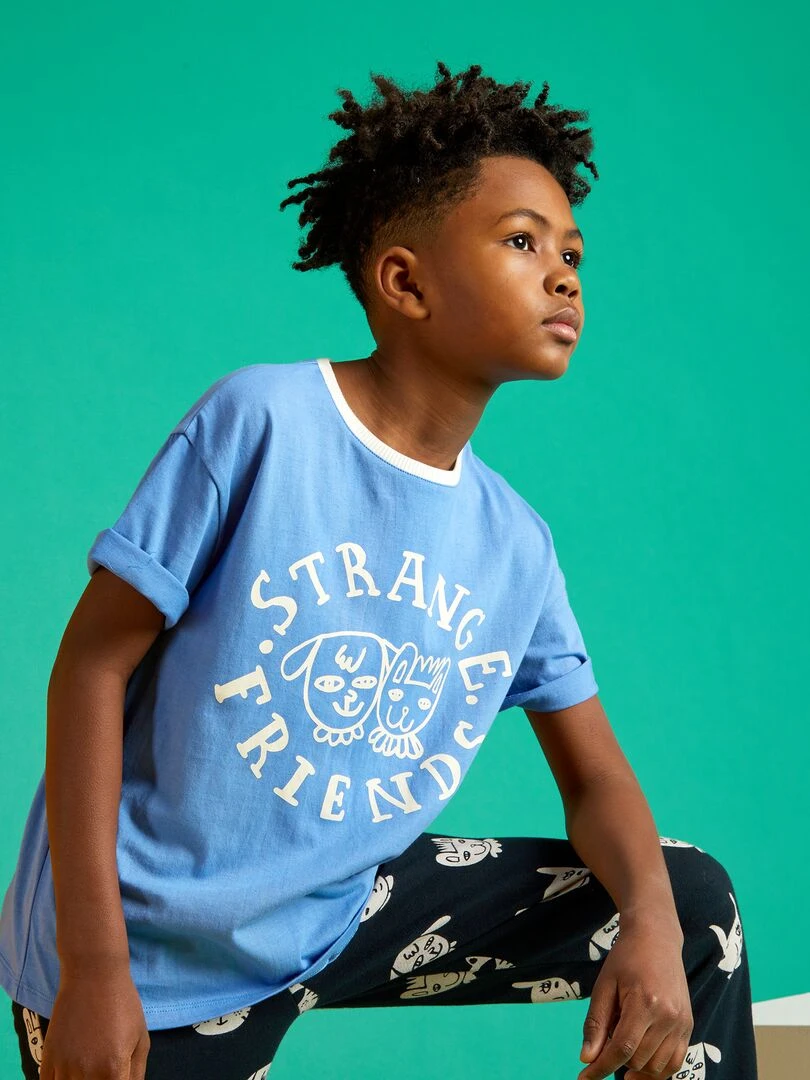 T shirt à col rond X Little Bad Wolf Bleu