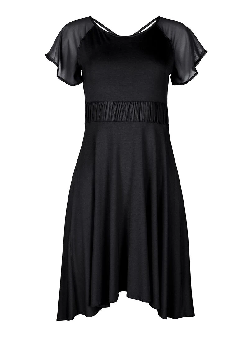 Robe estivale manches courtes Isola Rossa   Noir