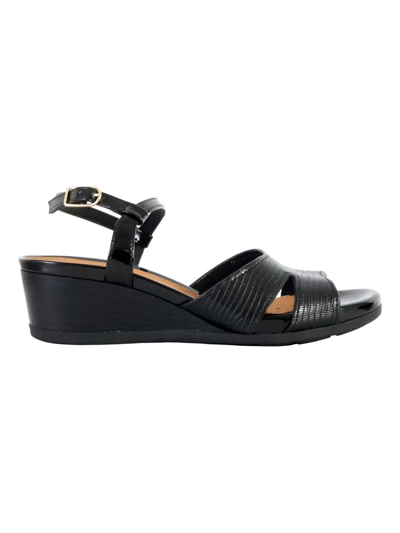 Sandales Compensées à Bride Geox Marykarmen Noir