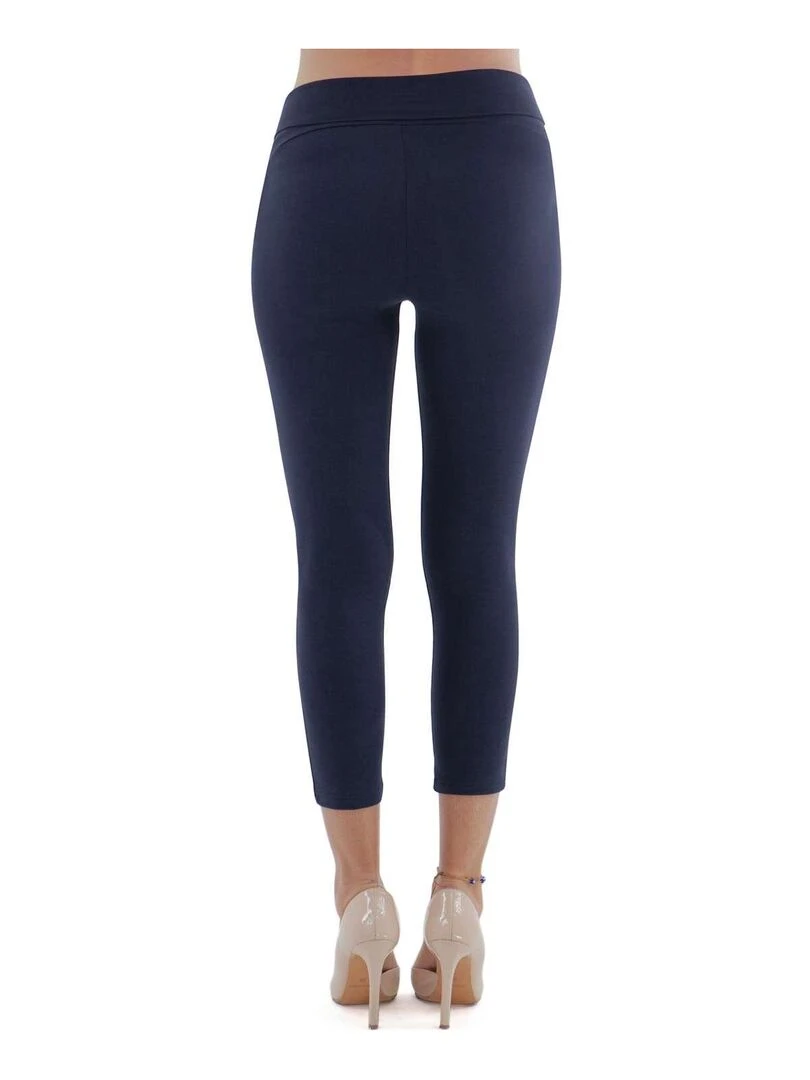 Legging de grossesse été en coton respirant 7/8 Blue Bleu