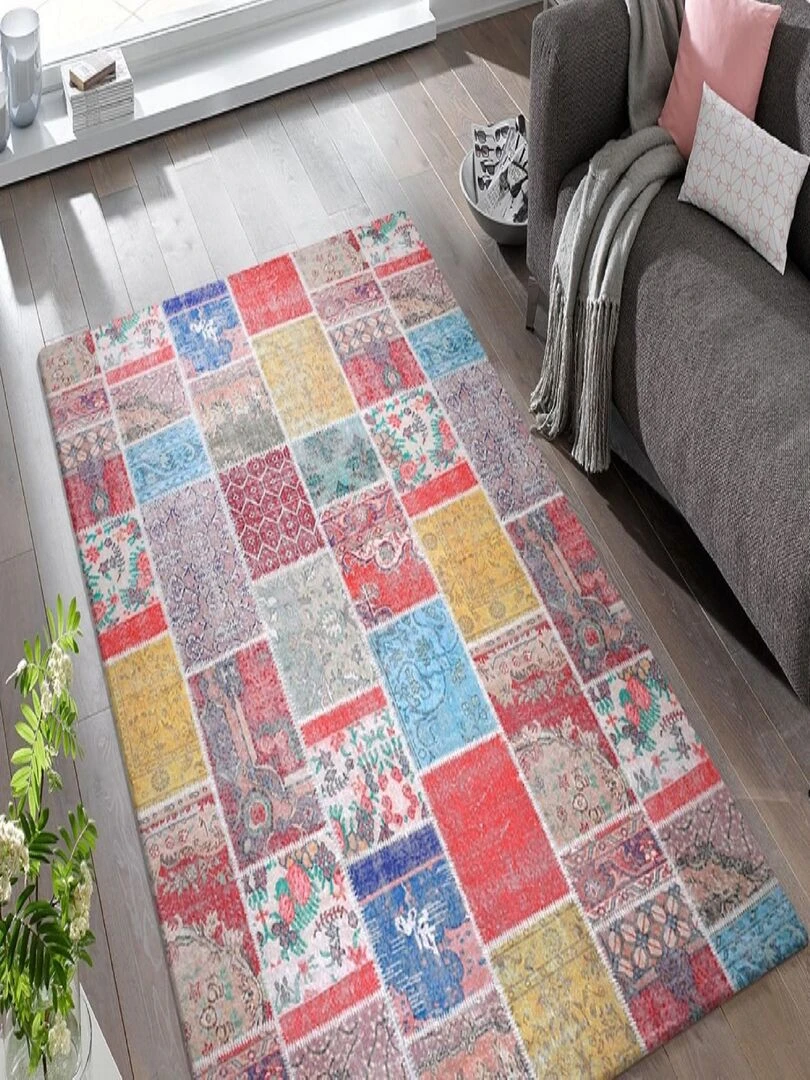 Tapis TETRIS couleur Froide Bleu