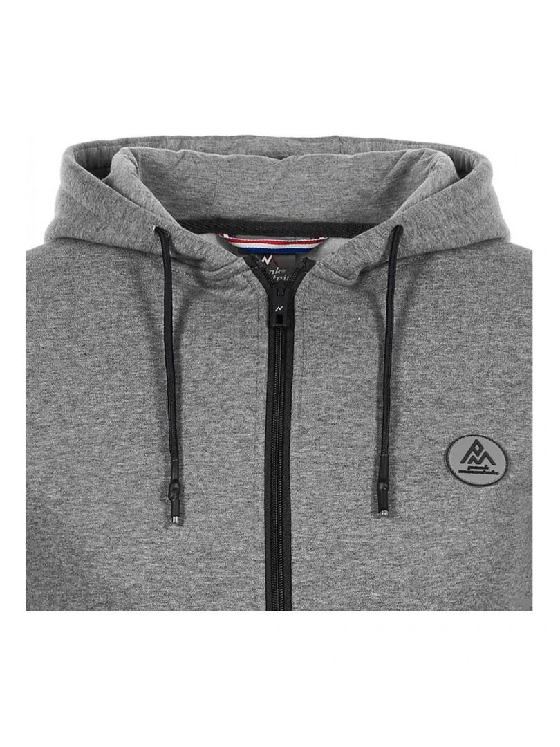 Sweat à capuche homme CARGENTIERE   PEAK MOUNTAIN   Gris clair