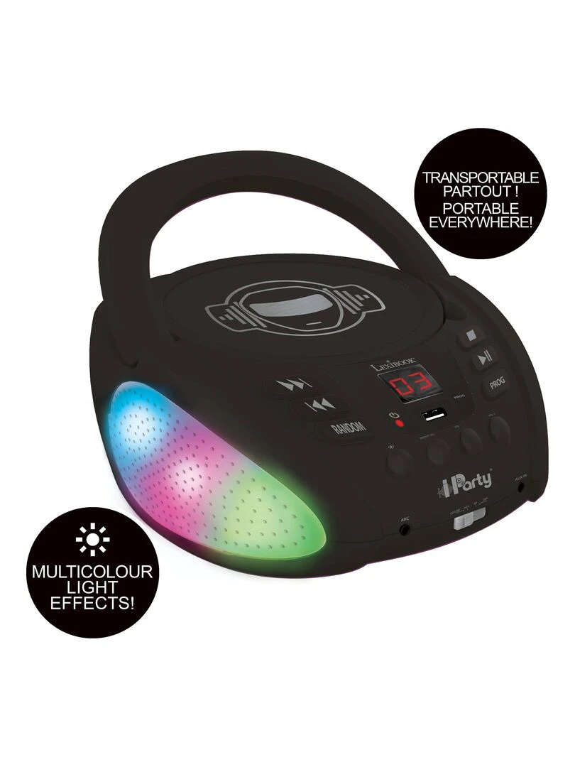Iparty Bluetooth Light Cd Player With Usb   N/A