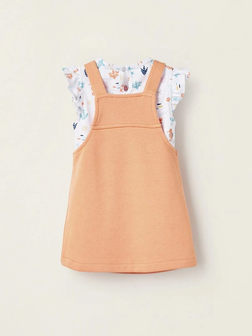 Robe + Bodies pour Nouveau Né 'Coral Reef' NATURE TAKEOVER Blanc