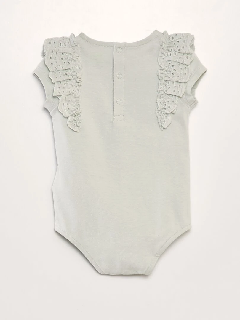 Body 'Disney' à volants   Vert pâle