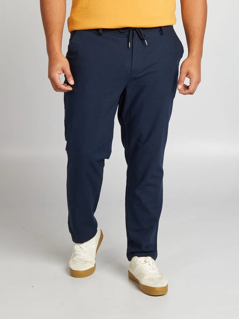 Pantalon chino Bleu