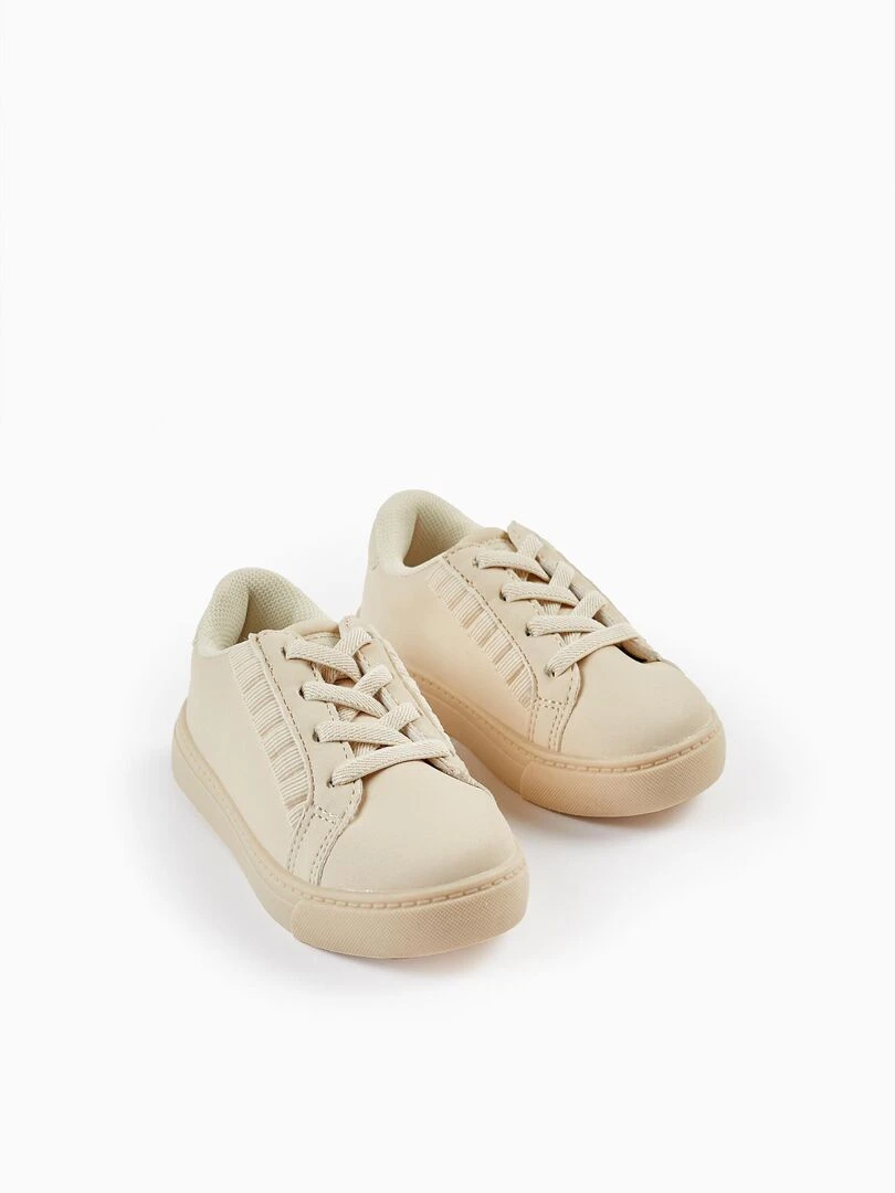 Baskets avec Volants pour Bébé Fille ATLANTIC COMPANY Beige clair