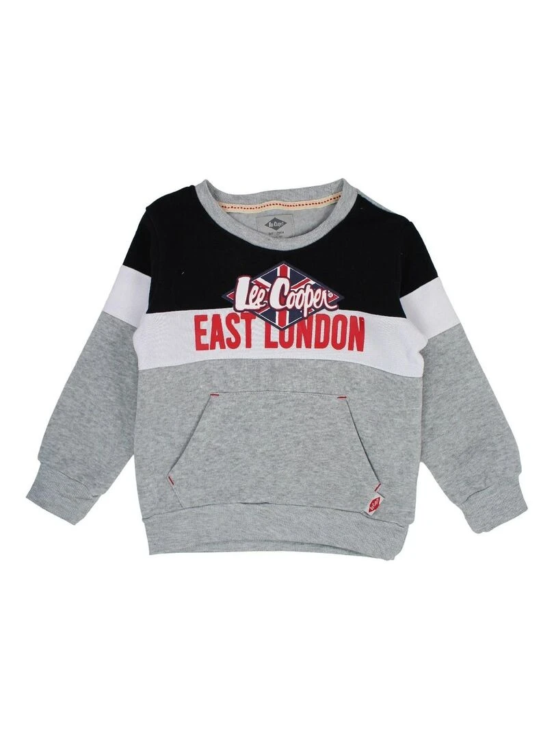 Lee Cooper Ensemble Sweat pantalon garçon Imprimé Logo Gris