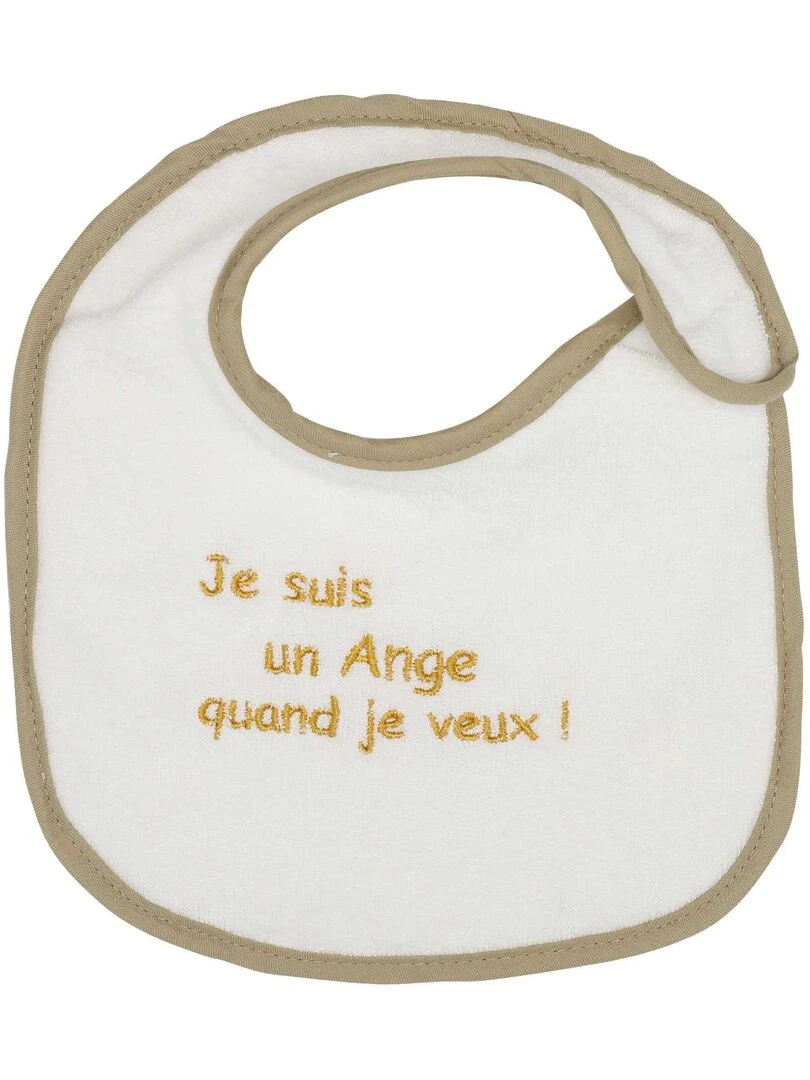 Lot de 7 bavoirs bébé Trois Kilos Sept   Ecru