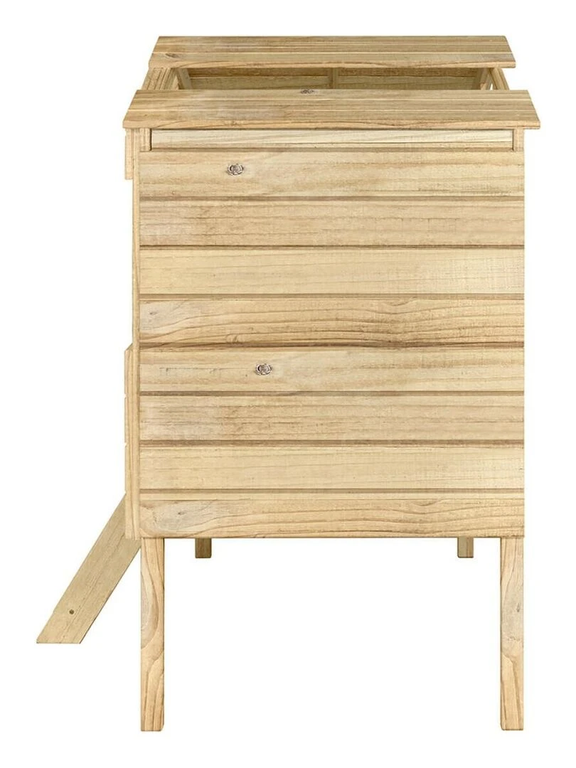 Lit cabane Roby   AKITEN RETAIL   Marron