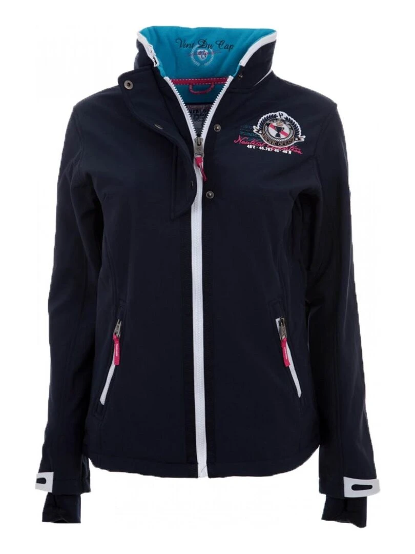 Blouson softshell fille GADJI VENT DU CAP Bleu marine