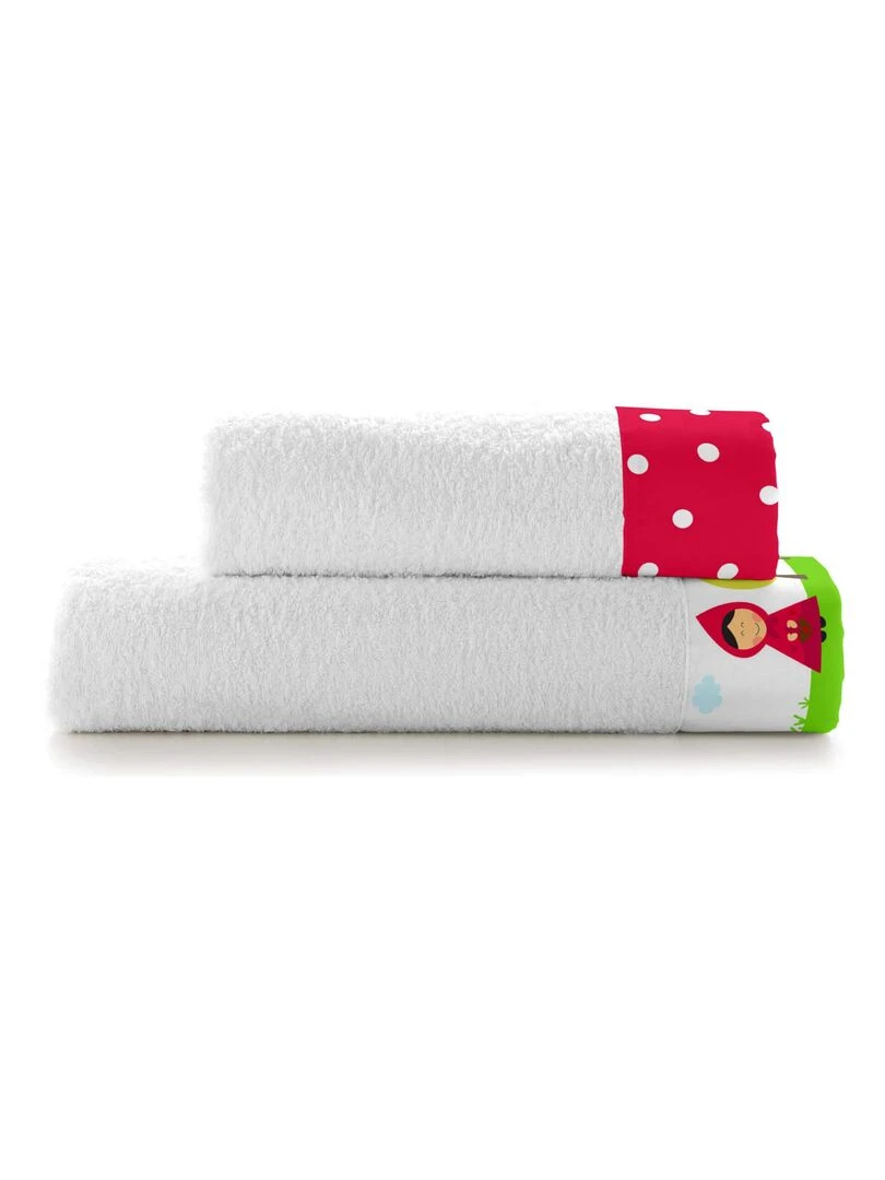 Lot de serviettes Grandma "Happyfriday" Blanc
