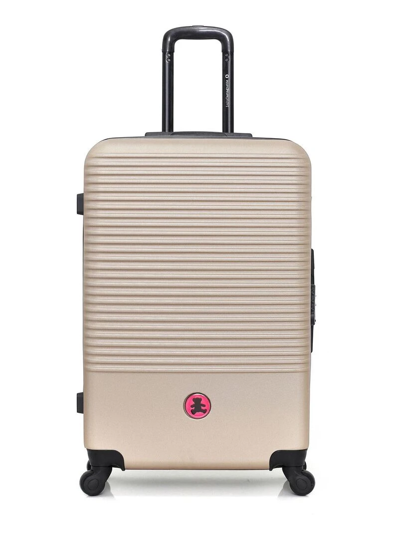 LULU CASTAGNETTE VALISE GRAND FORMAT RIGIDE 75CM BAND A Bronze