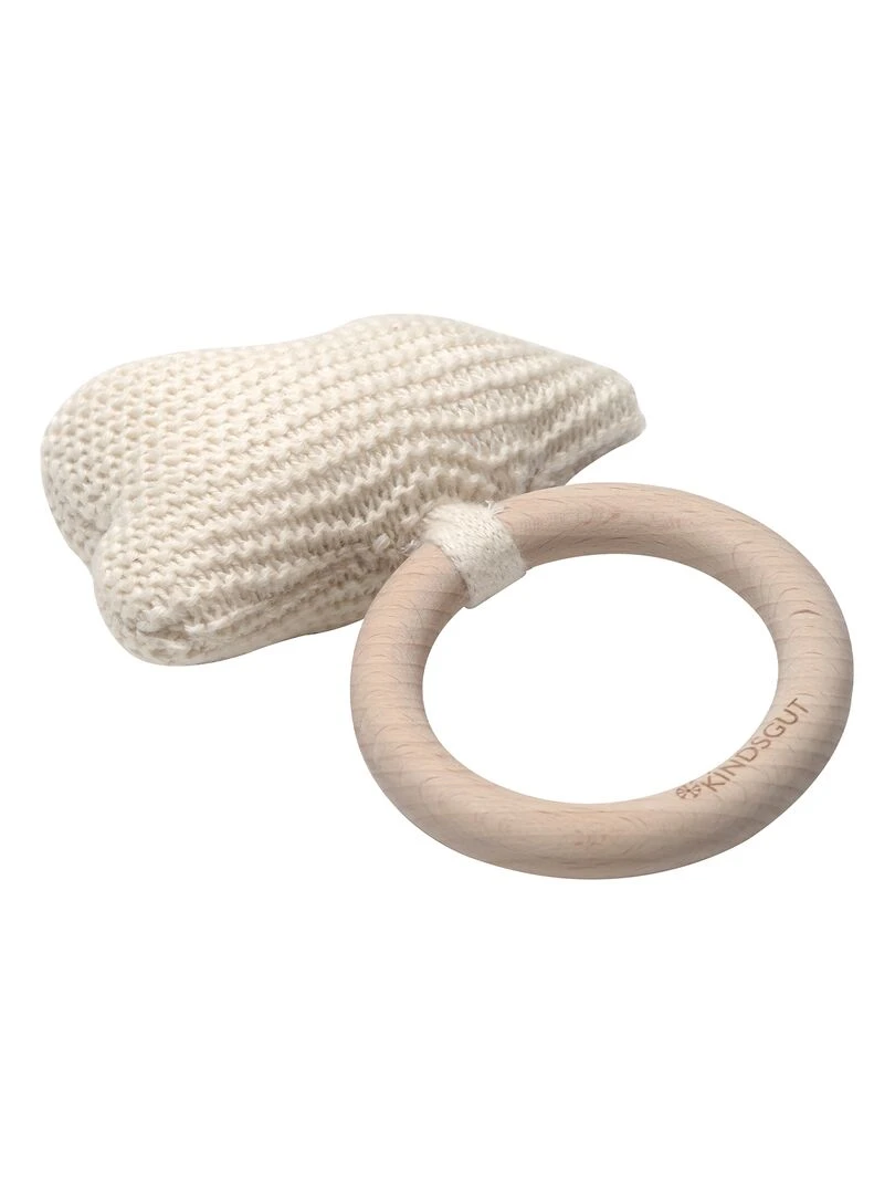 Jouet à saisir en crochet nuage   Blanc