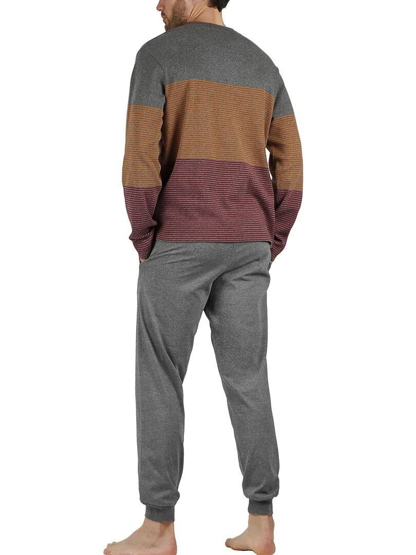 Pyjama pantalon et haut Rayas Fixie Bikes Gris