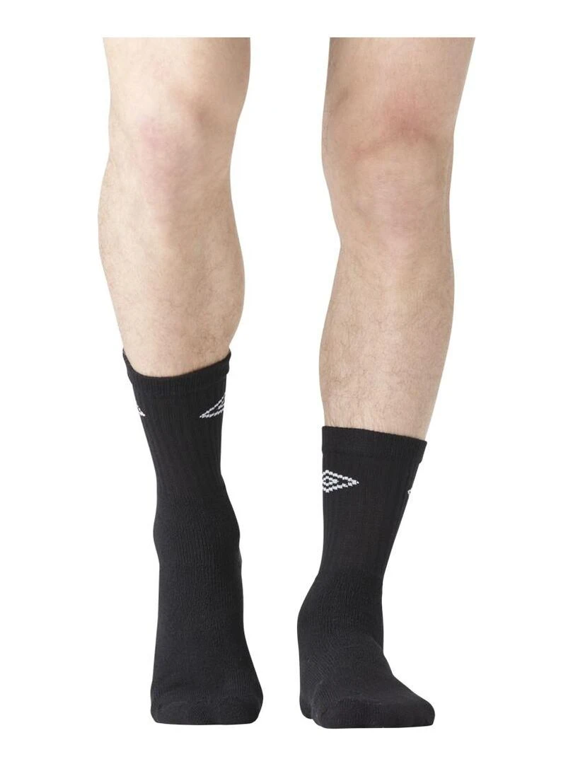 Lot de 10 Paires de Chaussettes Tennis homme Umbro   Noir