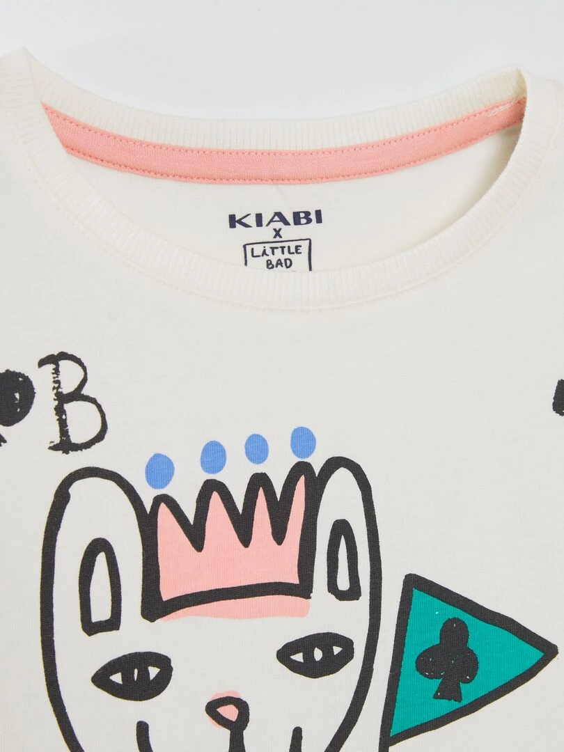 Tee shirt à col rond X Little Bad Wolf   BLEU