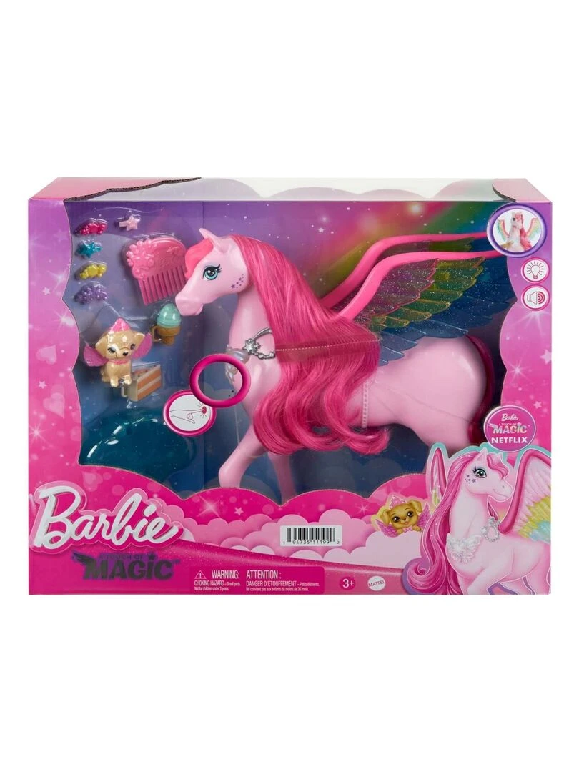Barbie A touch of Magic Pegase magique caché Multicolore