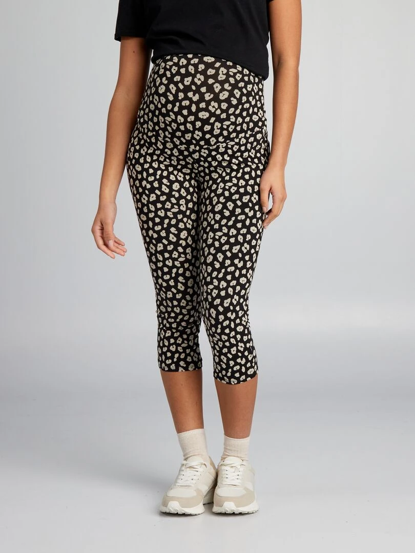 Legging court grossesse   Léopard