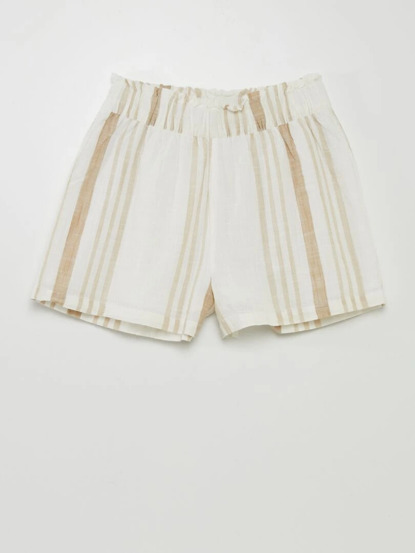 Short à rayures 'JDY' Beige