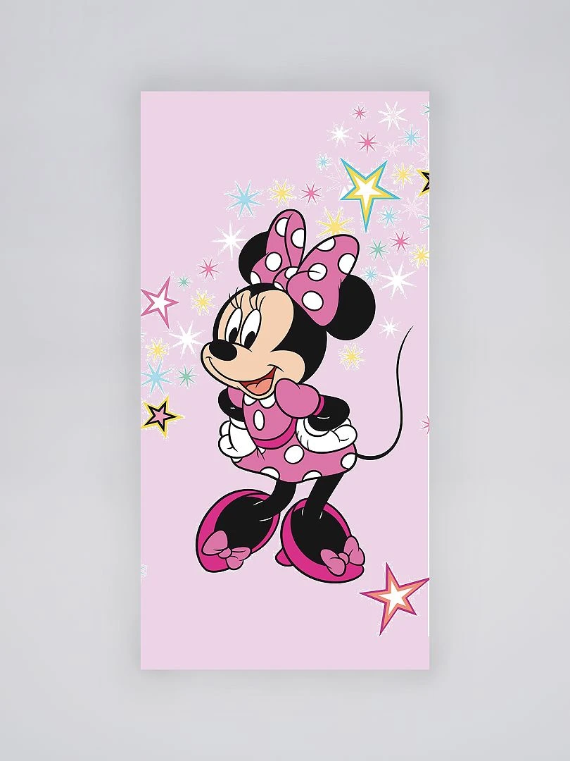 Serviette de plage 'Disney' rose