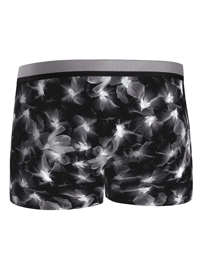 Boxer en lyocell motifs floraux monochrome Solar   Noir