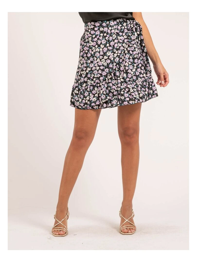 Jupe courte motifs XULIS Noir
