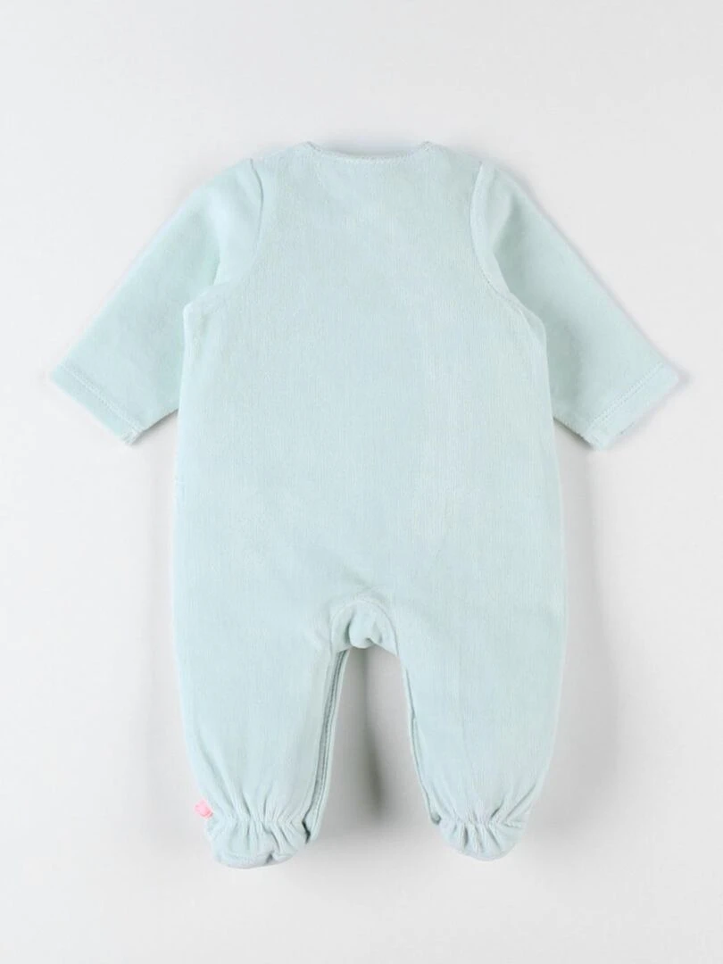 Pyjama dors bien en velours   Noukie's   Bleu turquoise