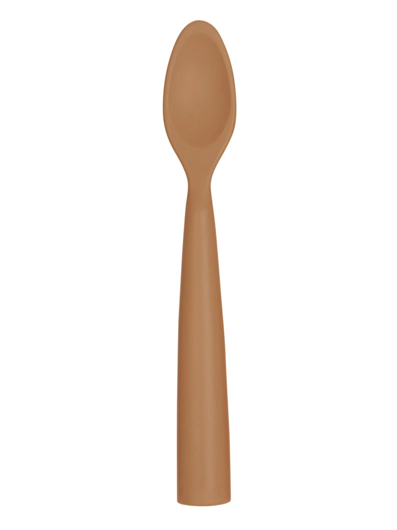 Cuillère Bébé En 100% Silicone Orange