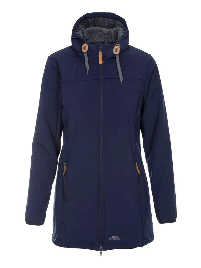 Trespass Veste imperméable longue KRISTEN Bleu marine