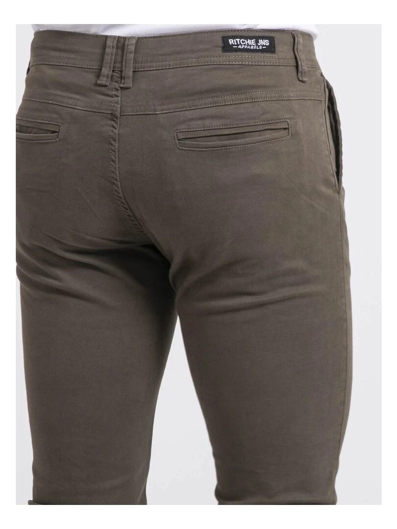 Pantalon chino VALDEK   Kaki