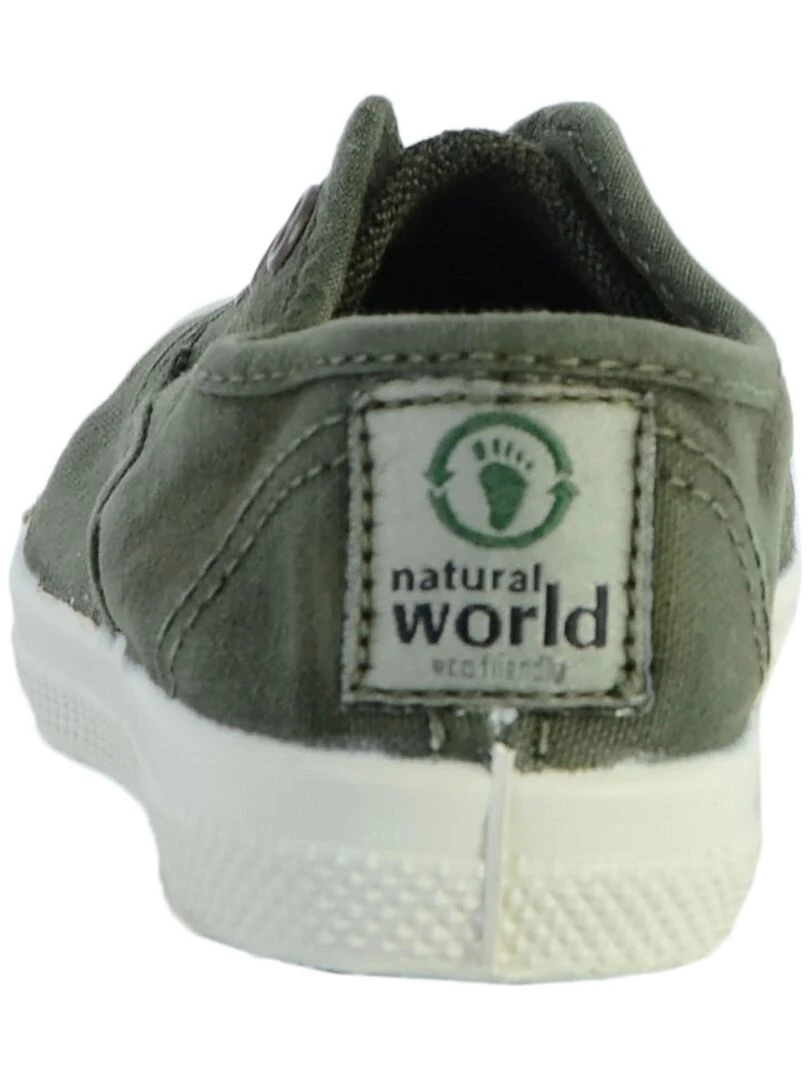 Tennis Eco Responsable Enfant Natural World Ingles   Vert